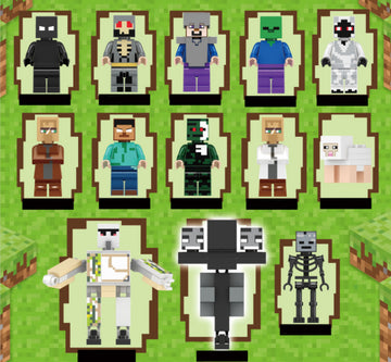 Minecraft Herobrine Brick Minifigure Custom Set